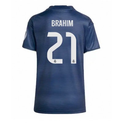 Fotbollskläder Dam Real Madrid Bortatröja 2025/26 Brahim Díaz 21 Kortärmad