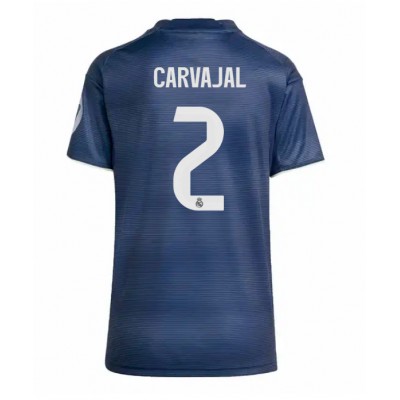 Real Madrid Fotbollströja 2025-26 Bortatröja Kortärmad Dam Daniel Carvajal 2
