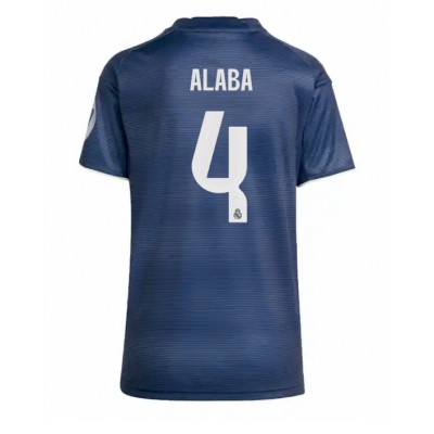 Real Madrid Fotbollströja 2025-26 Bortatröja Kortärmad Dam David Alaba 4