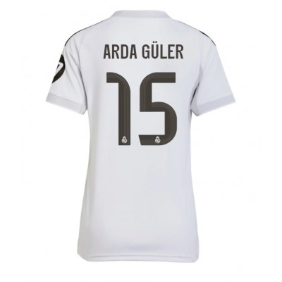 Billiga Fotbollströja Dam Real Madrid Hemmatröja 2025-26 Arda Güler 15