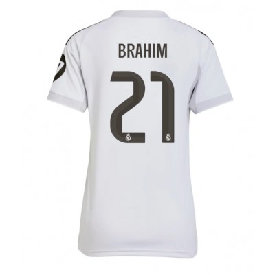 Fotbollskläder Dam Real Madrid Hemmatröja 2025/26 Brahim Díaz 21 Kortärmad