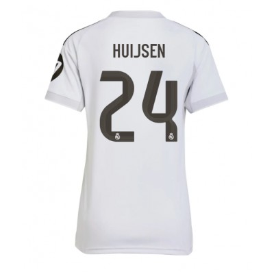 Fotbollströjor Billigt Dam Real Madrid Hemmatröja 2025/26 Dean Huijsen 24 Kortärmad