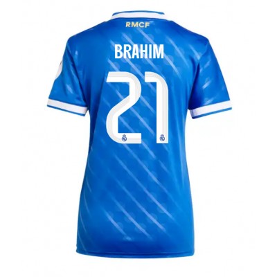 Fotbollströjor Billigt Dam Real Madrid Tredjetröja 2025/26 Brahim Díaz 21 Kortärmad