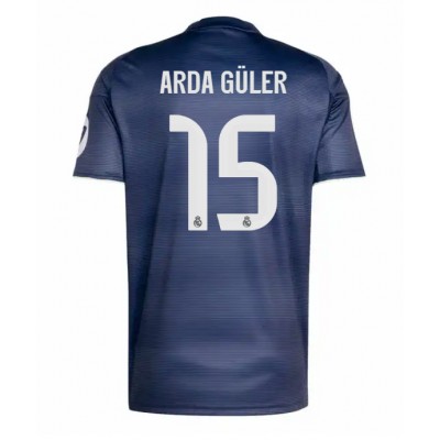 Real Madrid Matchtröjor 2025/26 Bortatröja Herr Arda Güler 15