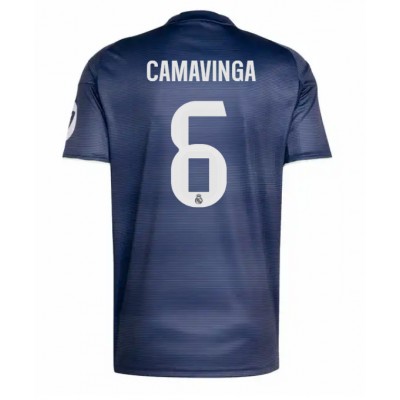 Real Madrid Matchtröjor 2025/26 Bortatröja Herr Eduardo Camavinga 6