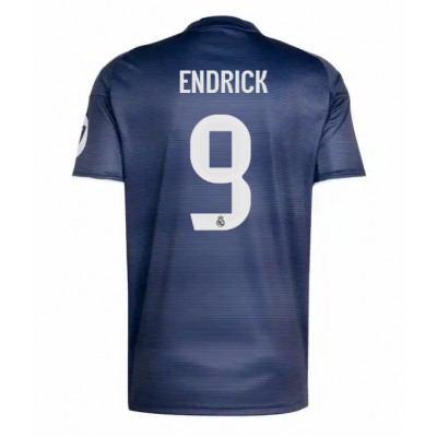 Real Madrid Matchtröjor 2025/26 Bortatröja Herr Kortärmad Endrick 9