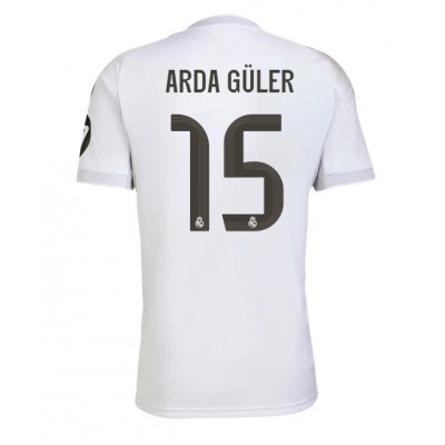Billiga Fotbollströjor Herr Real Madrid Hemma 2025/26 Kortärmad Arda Güler 15