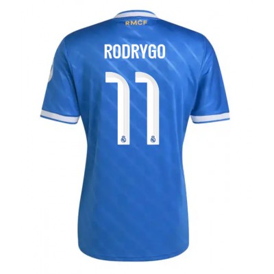 Real Madrid Herr tröja 2025/26 Tredje Rodrygo Goes 11 Kortärmad Fotbollströja
