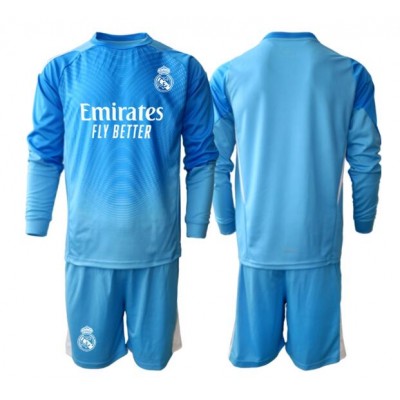 Real Madrid Matchtröjor 2025/26 Målvakt Hemmaställ Barn Långärmad (+ Shorts)