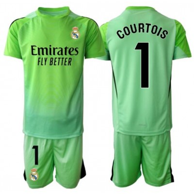Billiga Fotbollströjor Barn Real Madrid Målvakt Bortaställ 2025/26 Thibaut Courtois 1