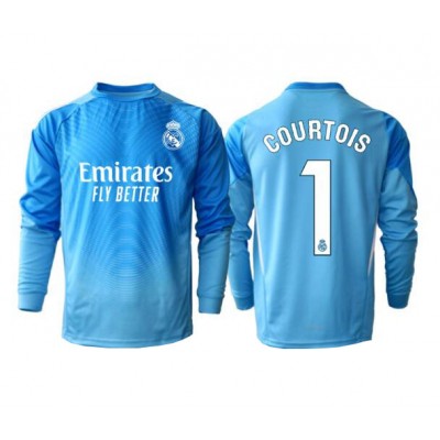 Real Madrid Målvakt Hemmatröja Herr 2025/26 Långärmad Thibaut Courtois 1