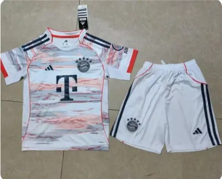 Billiga Fotbollstrojor Barn FC Bayern Munchen Bortastall 2025-26 set.webp