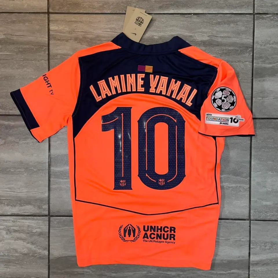 Fotbollsklader Set Barn FC Barcelona Tredjestall Lamine Yamal 10.webp