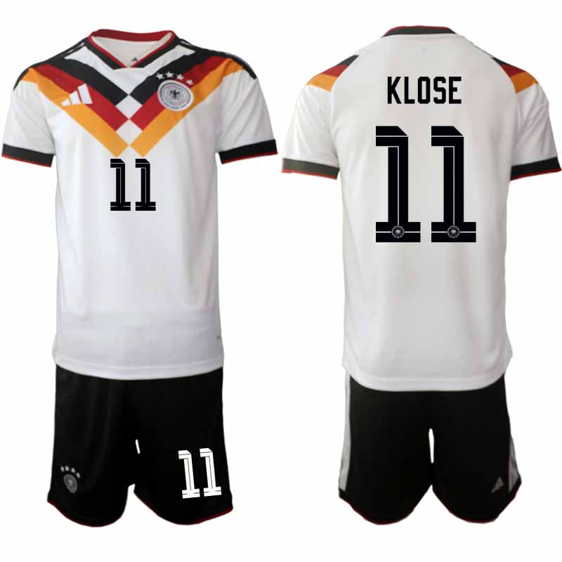 Fotbollströjor Billigt Tyskland 2026 VM Hemmaställ Herr Miroslav Klose #11 Tröja Set