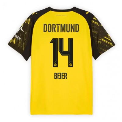 Fotbollströjor Billigt Herr Borussia Dortmund Hemmatröja 2025/26 Maximilian Beier 14