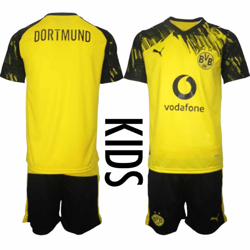 Billiga Fotbollströjor Borussia Dortmund Barn Hemmaställ 2025-26 Tröja + Shorts