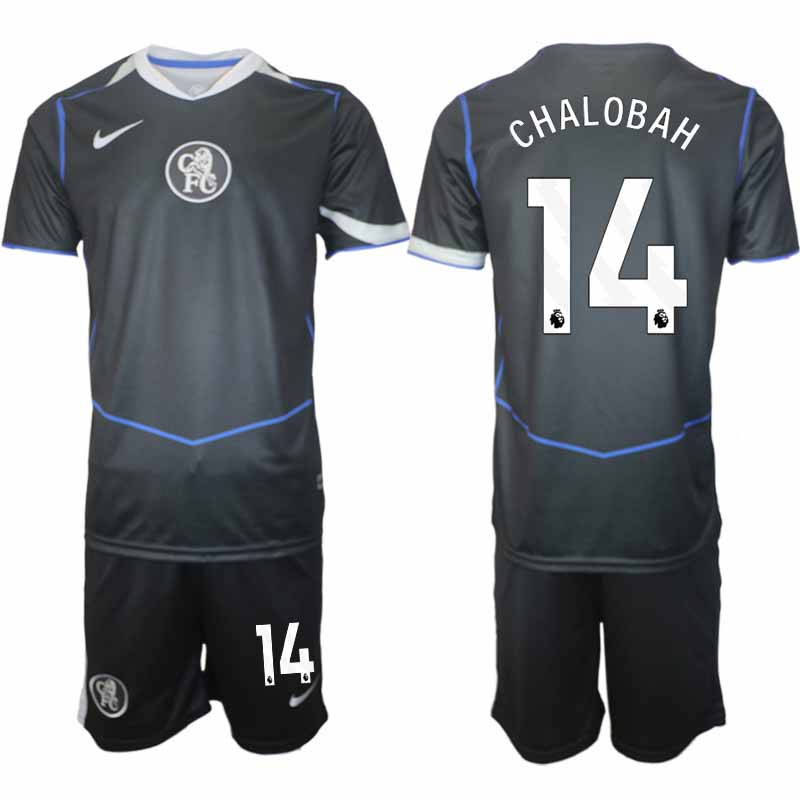 Fotbollströja Trevoh Chalobah #14 Chelsea Tredjeställ 2025-26 Herr Tröja + Shorts