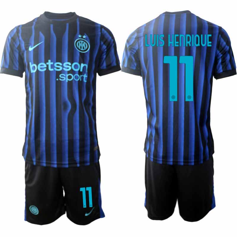 Billiga Fotbollströjor Inter Milan Luis Henrique #11 Herr Hemmaställ 2025-26