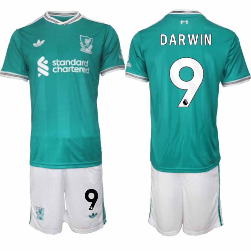 Herr Fotbollströjor Darwin Núñez #9 Liverpool FC Tredjeställ 2025-26