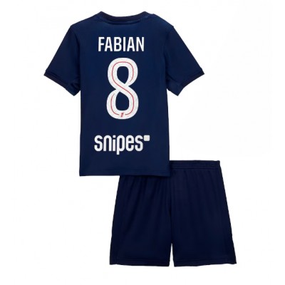 Barn Fotbollströjor Paris Saint-Germain Hemmaställ 2025/26 Fabian Ruiz 8
