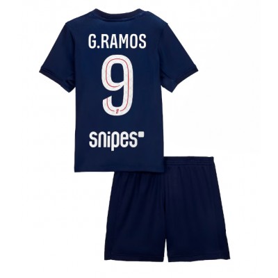 Paris Saint-Germain Fotbollströja Barn 2025/26 Hemmaställ Gonçalo Ramos 9