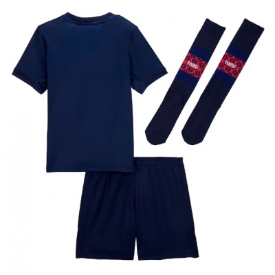 Paris Saint-Germain tröja Barn 2025-26 Hemmaställ Kortärmad Tröja + Shorts