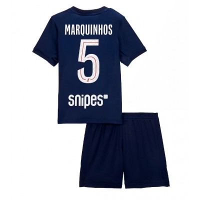 Paris Saint-Germain Fotbollströja Barn 2025/26 Hemmaställ Marquinhos 5
