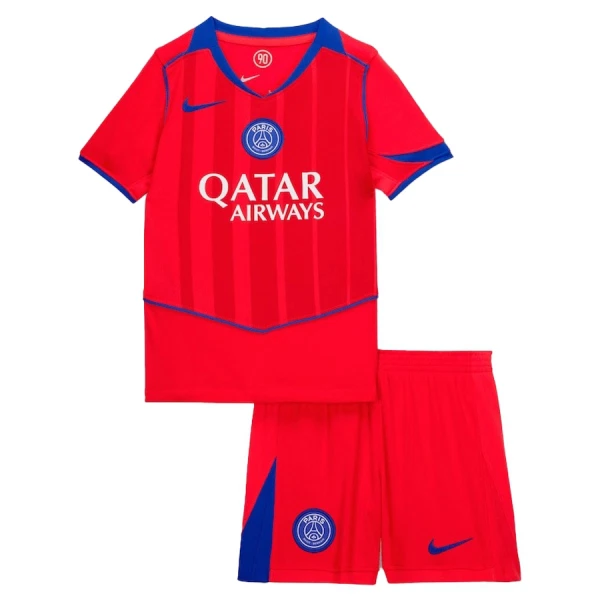 Paris Saint-Germain tröja Barn 2025-26 Tredjeställ Kortärmad Tröja + Shorts