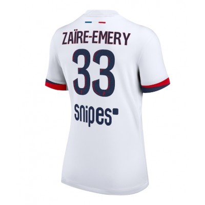 Fotbollströjor Dam Paris Saint-Germain Bortatröja 2025/26 Warren Zaïre‑Emery 33