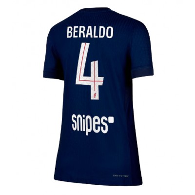 Paris Saint-Germain Hemmatröja 2025/26 Dam Fotbollströjor Lucas Beraldo 4