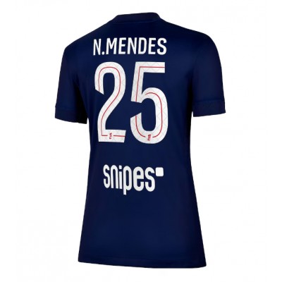 Matchtröjor Fotboll Dam Paris Saint-Germain Hemmatröja 2025/26 Nuno Mendes 25