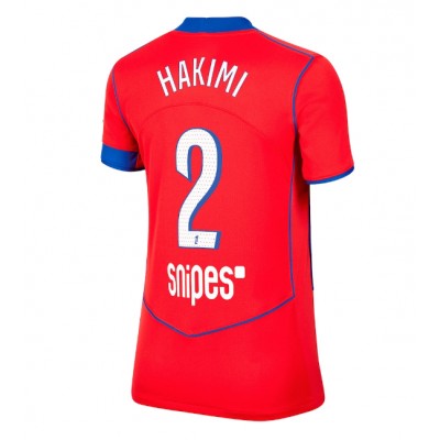 Dam Fotbollströja Paris Saint-Germain Tredjetröja 2025/26 Achraf Hakimi 2