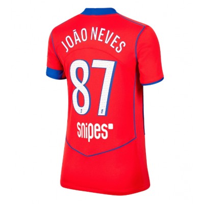 Paris Saint-Germain Tredjetröja 2025/26 Dam Fotbollströja João Neves 87