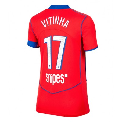 Fotbollströjor Dam Paris Saint-Germain Tredjetröja 2025/26 Vitinha 17