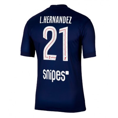 Paris Saint-Germain Hemmatröja 2025/26 Lucas Hernandez 21 Herr Kortärmad Fotbollströja