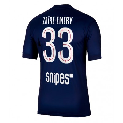 Herr Fotbollskläder Paris Saint-Germain Hemmatröja 2025/26 Warren Zaïre‑Emery 33