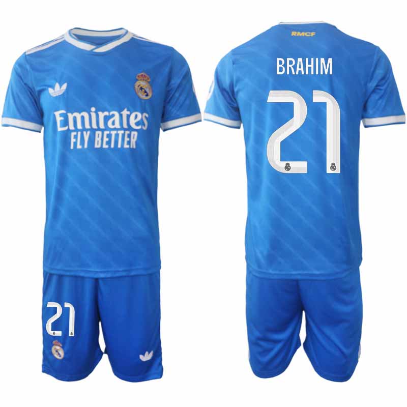 Herr Fotbollströjor Brahim Díaz #21 Real Madrid Tredjeställ 2025/26 Set