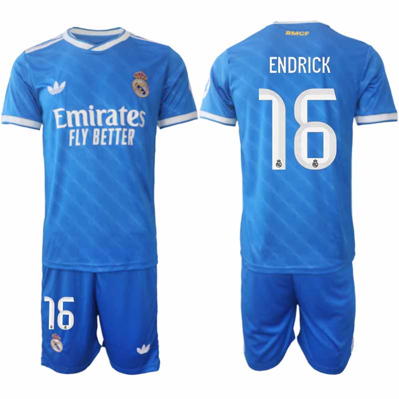 Herr Fotbollströjor Endrick #16 Real Madrid Tredjeställ 2025/26 Set