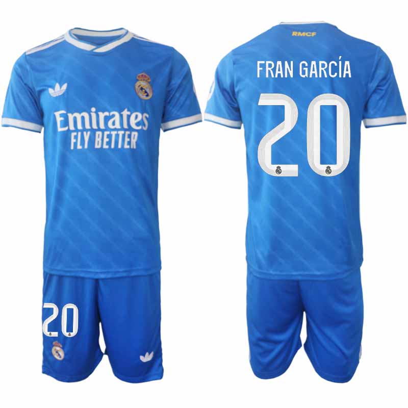 Herr Fotbollströjor Fran García #20 Real Madrid Tredjeställ 2025/26 Set
