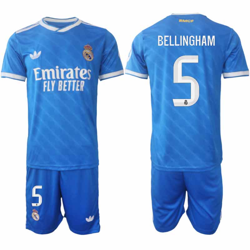 Billiga Fotbollströjor Jude Bellingham #5 Real Madrid Herr Tredjeställ 2025-26 Set