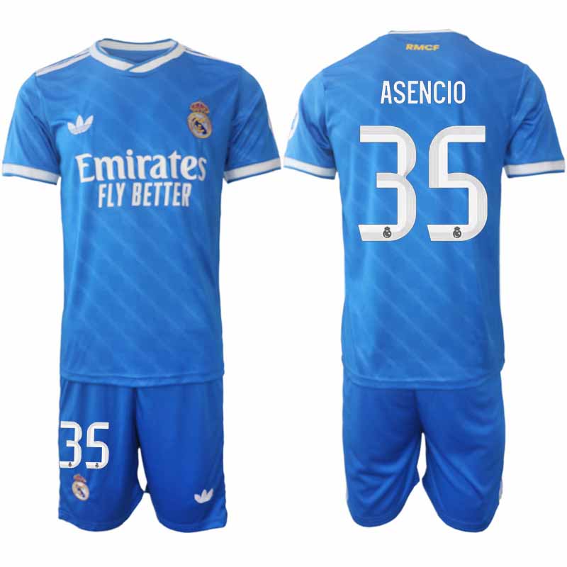 Billiga Fotbollströjor Real Madrid Raúl Asencio #35 Herr Tredjeställ 2025-26 Set