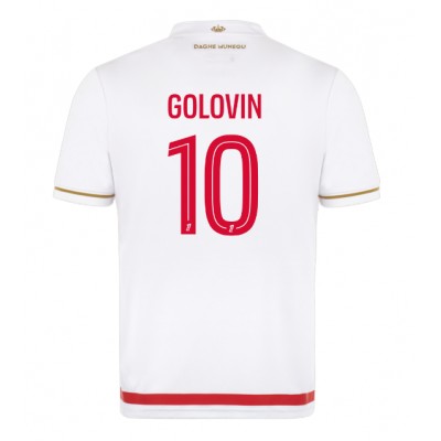 AS Monaco Matchtröja 2025/26 Hemma Aleksandr Golovin #10 Herr Kortärmad