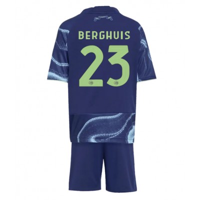 Barn Fotbollsställ Ajax Bortatröja 2025/26 Steven Berghuis 23