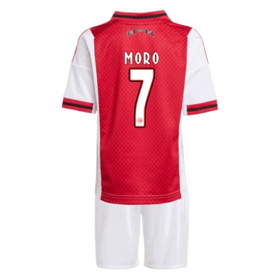 Fotbollströjor Barn Ajax 2025/26 Hemmatröja Raúl Moro #7 Kortärmad shorts