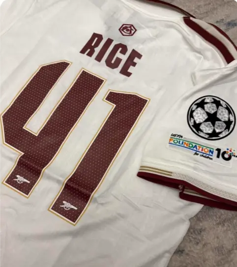 Billiga Fotbollstrojor Arsenal Tredjetroja 2026 Declan Rice 41.webp