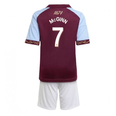 Fotbollskläder Barn Aston Villa Hemmatröja 2025/26 John McGinn 7