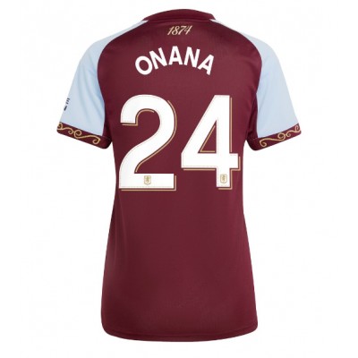 Billiga Fotbollströjor Dam Aston Villa Hemmatröja 2025/26 Amadou Onana 24