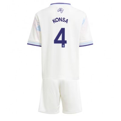 Fotbollskläder Set Barn Aston Villa Tredjetröja 2025/26 Ezri Konsa 4