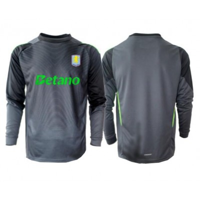 Billiga Fotbollströjor Aston Villa Målvaktströja Hemma 2025/26 Svart Långärmad