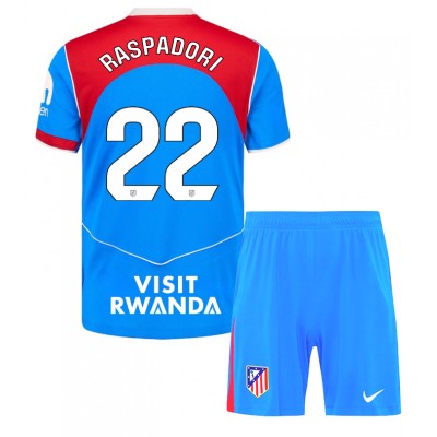 Fotbollskläder Set Barn Atlético Madrid 2025-26 Tredjeställ Giacomo Raspadori 22